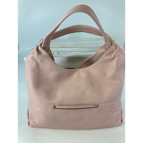 MICHAEL KORS, PINK PEBBLED LEATHER LARGE SHOULDER BAG (ASIS) - Picture 5 of 16